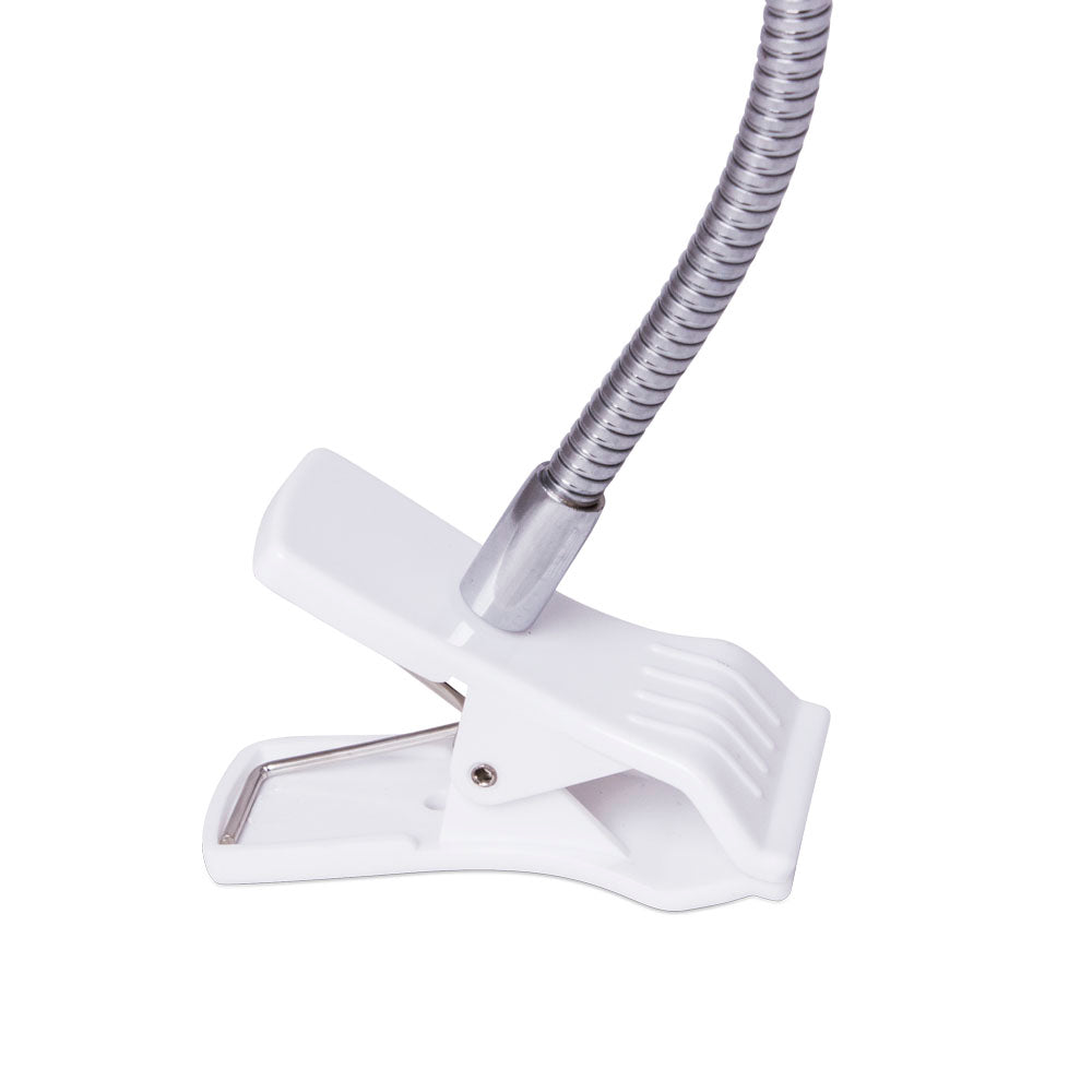 Lupa pinza Ø90mm con flexo y luz