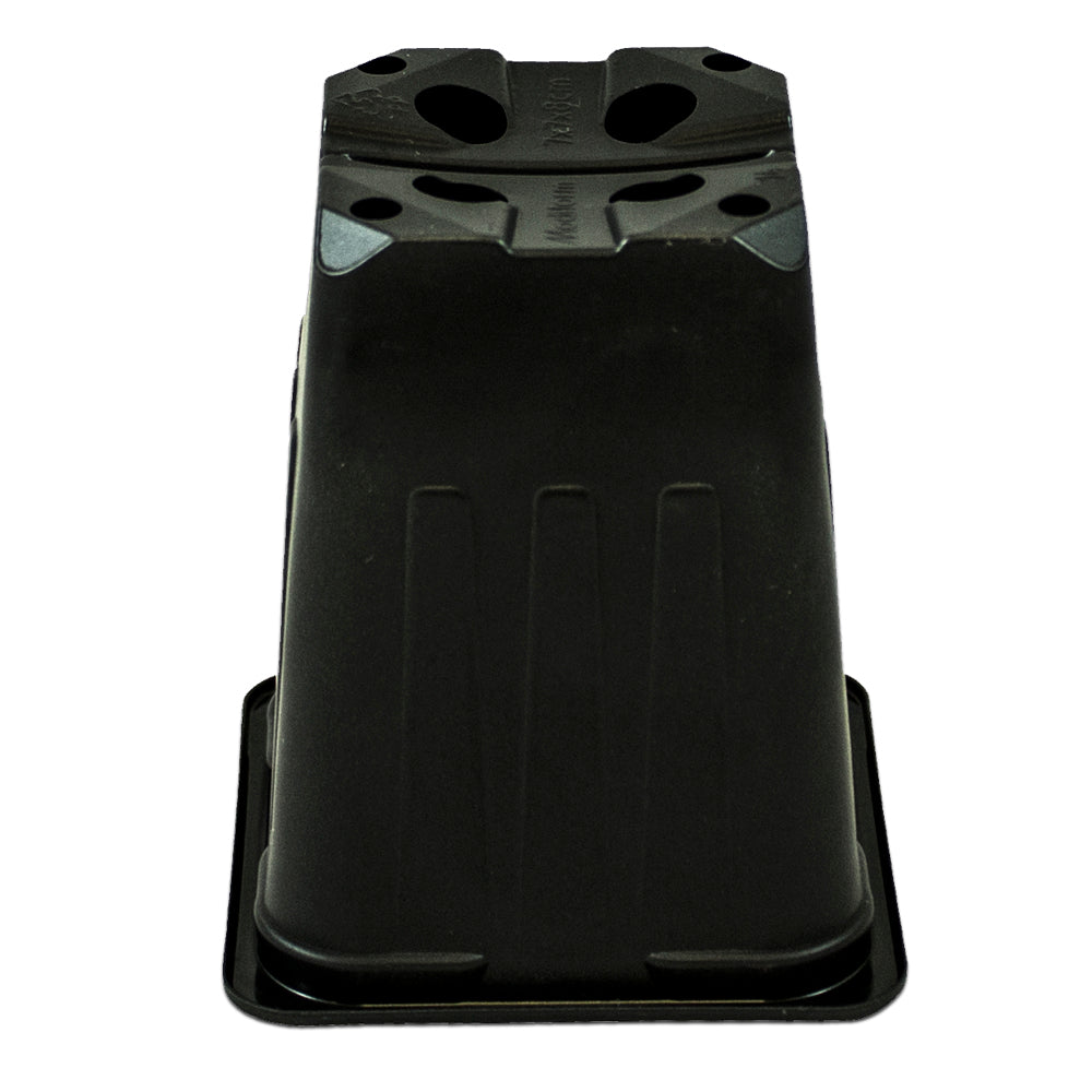 Maceta ECO 7 x 7 x 8cm negro 600ml