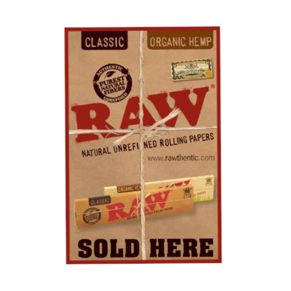 Raw pegatina Sold Here