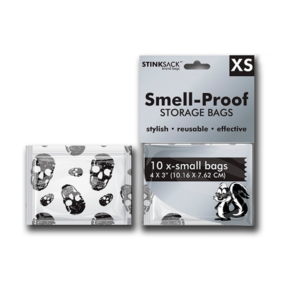 Bolsas Stink Sack XS calavera 10uds (10,16 x 7,62cm)