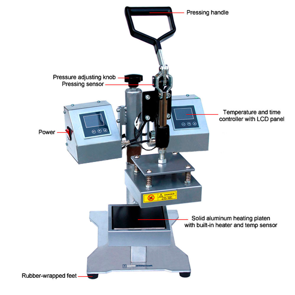 Prensa Rosin Manual 3x2" doble pletina
