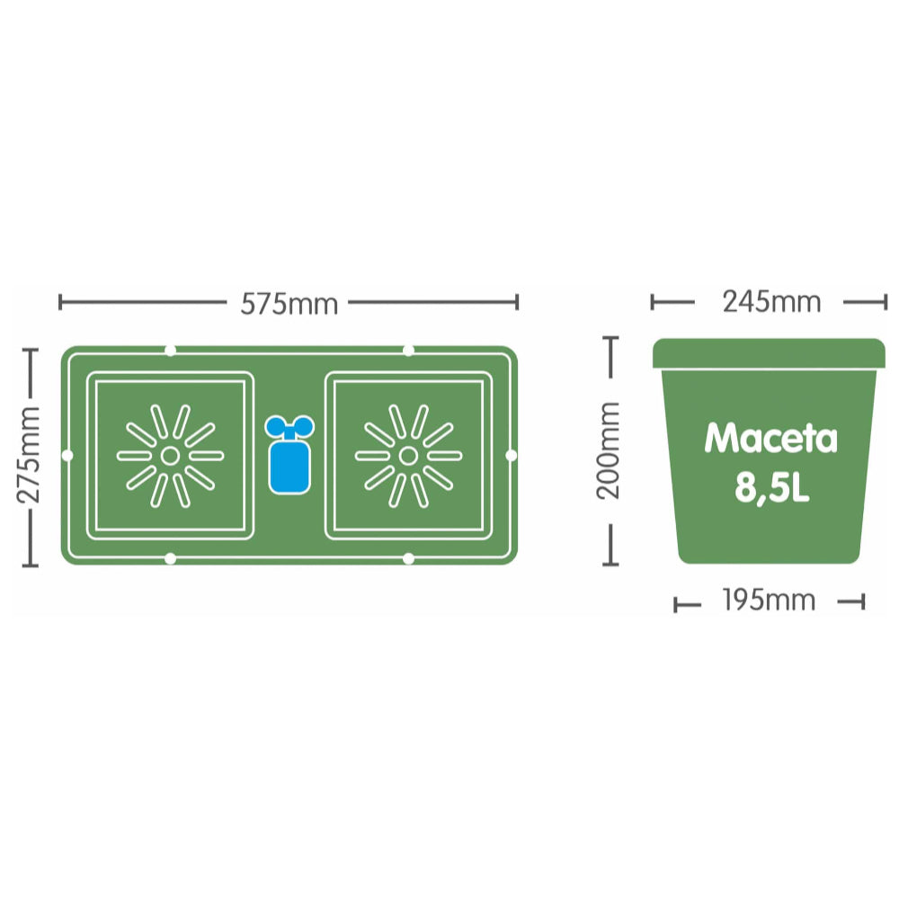 Sistema Easy2grow 20 pots Flexi tank 225L