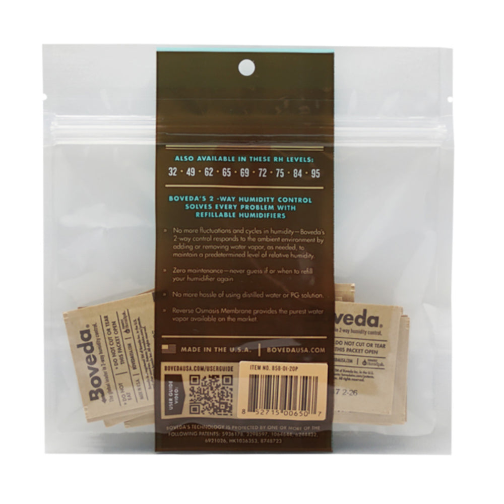 Boveda 58% 1g Square 20 uds