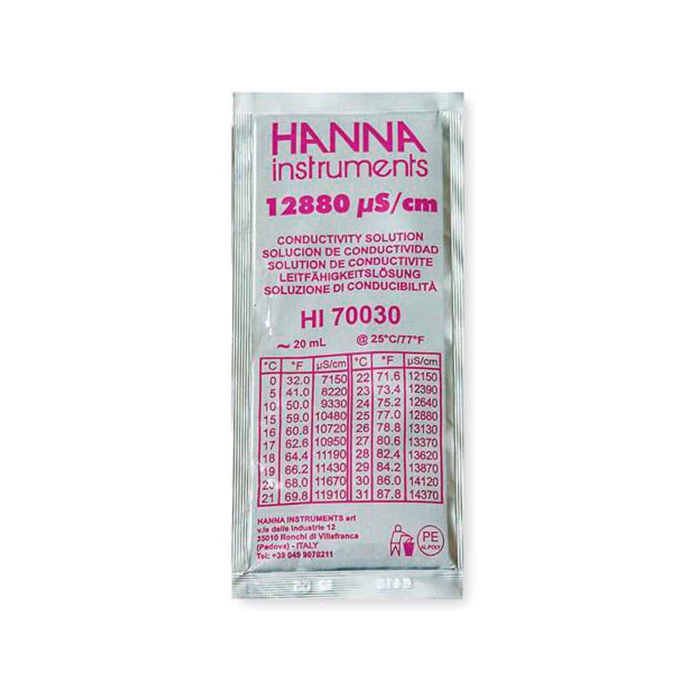 Sobre calibración EC Hanna HI 70030 12880µS (25 uds)