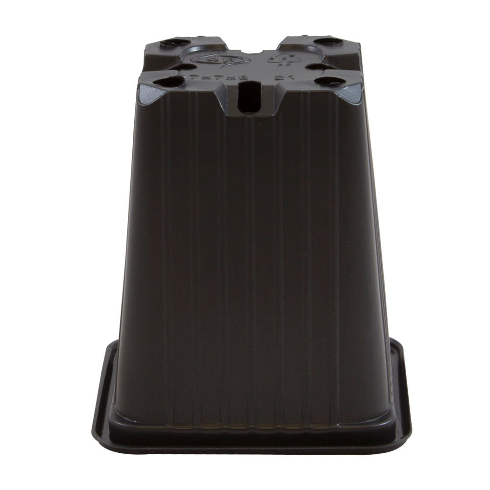 Maceta 7x7x8 serie f Negra
