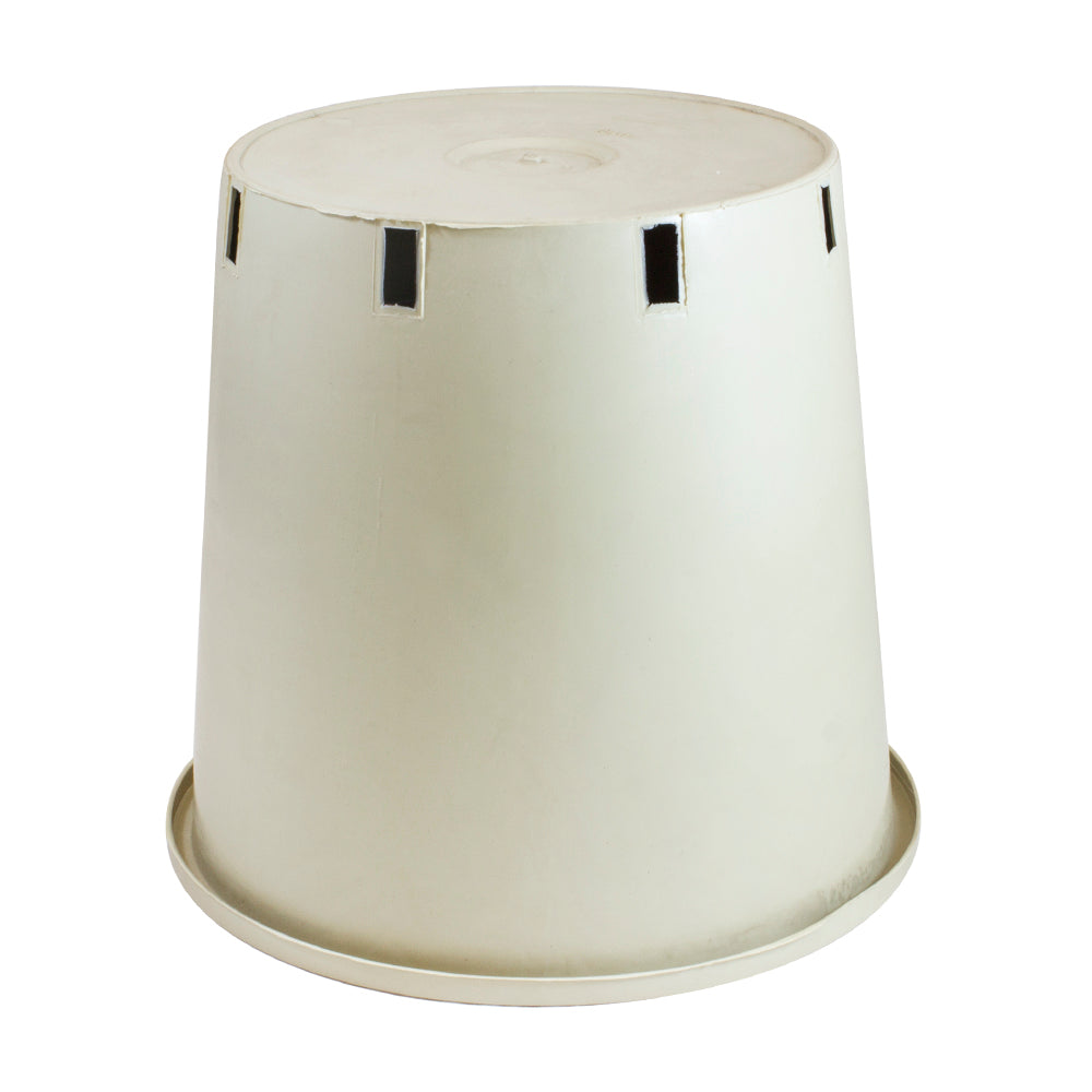 Maceta redonda 10L blanca