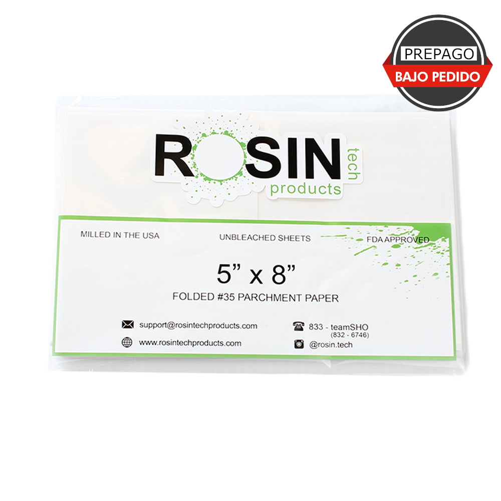 Papel Rosin 5x8 Rosin Tech 250 uds