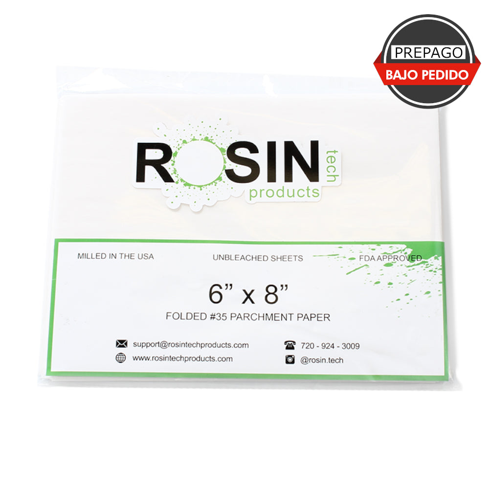 Papel Rosin 6x8 Rosin Tech 500 uds