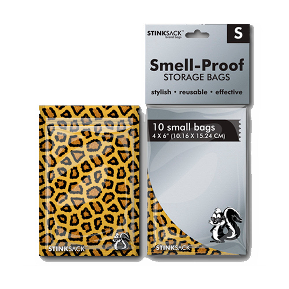 Bolsas Stink Sack S leopardo 10uds (10,16 x 15,24cm)