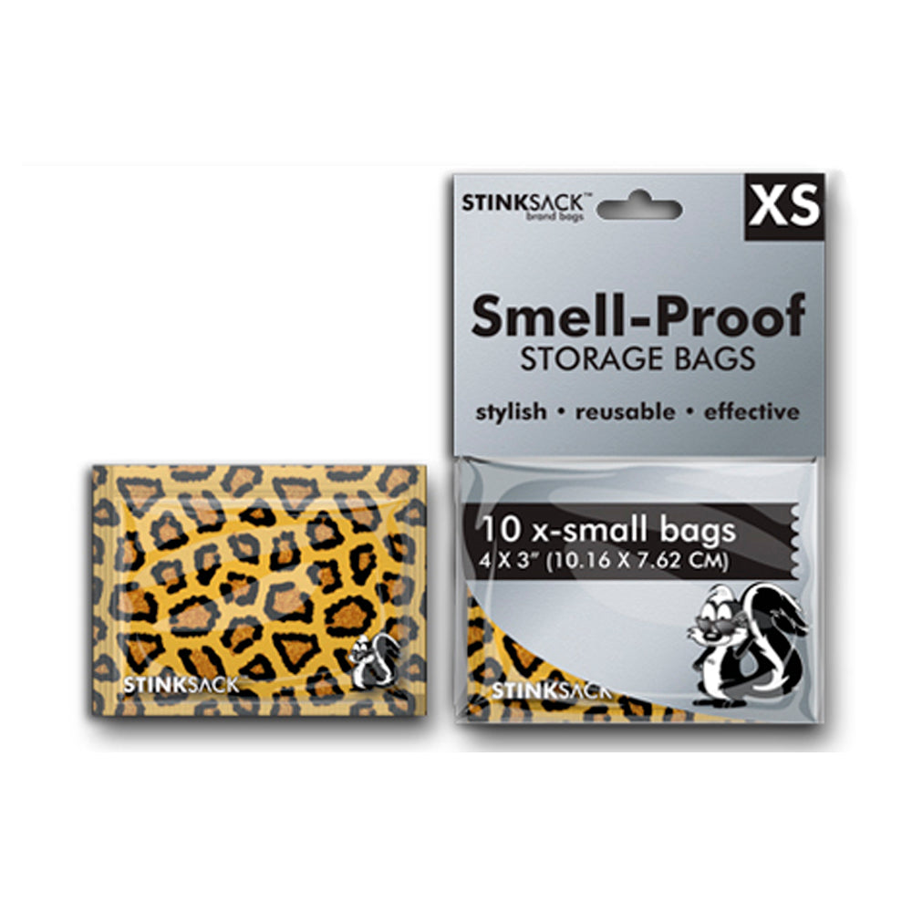 Bolsas Stink Sack XS leopardo 10uds (10,16 x 7,62cm)